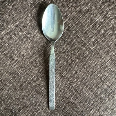 1 Teaspoon Ekco Eterna EKS2 20969 EKSEKS2 Hammered Glossy Textured Stainless
