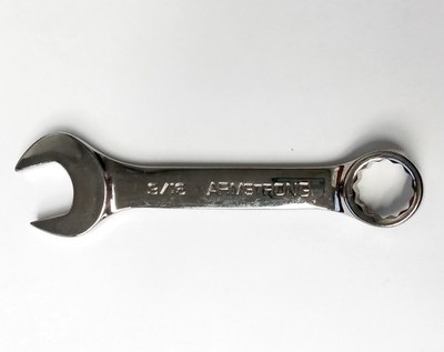 Armstrong 25-168 9/16'' 12 Point Full Polish Extra Short Combination Wrench USA