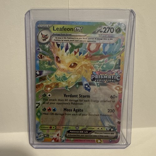 Leafeon ex 006/131 Double Rare Promo (Prismatic Evolutions Stamp)