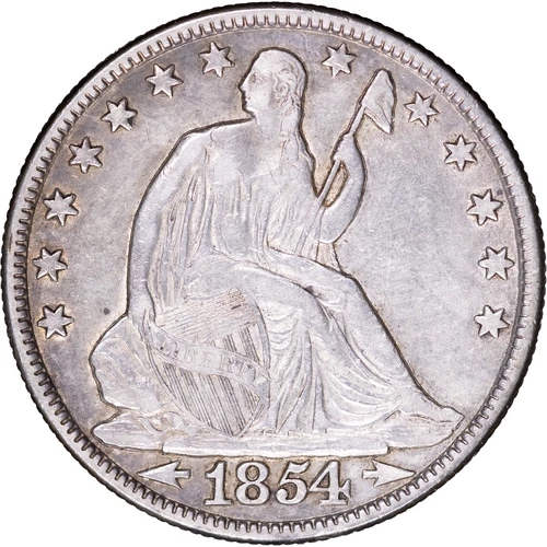 1854-O 50c Liberty Seated Half Dollar ~ XF Details