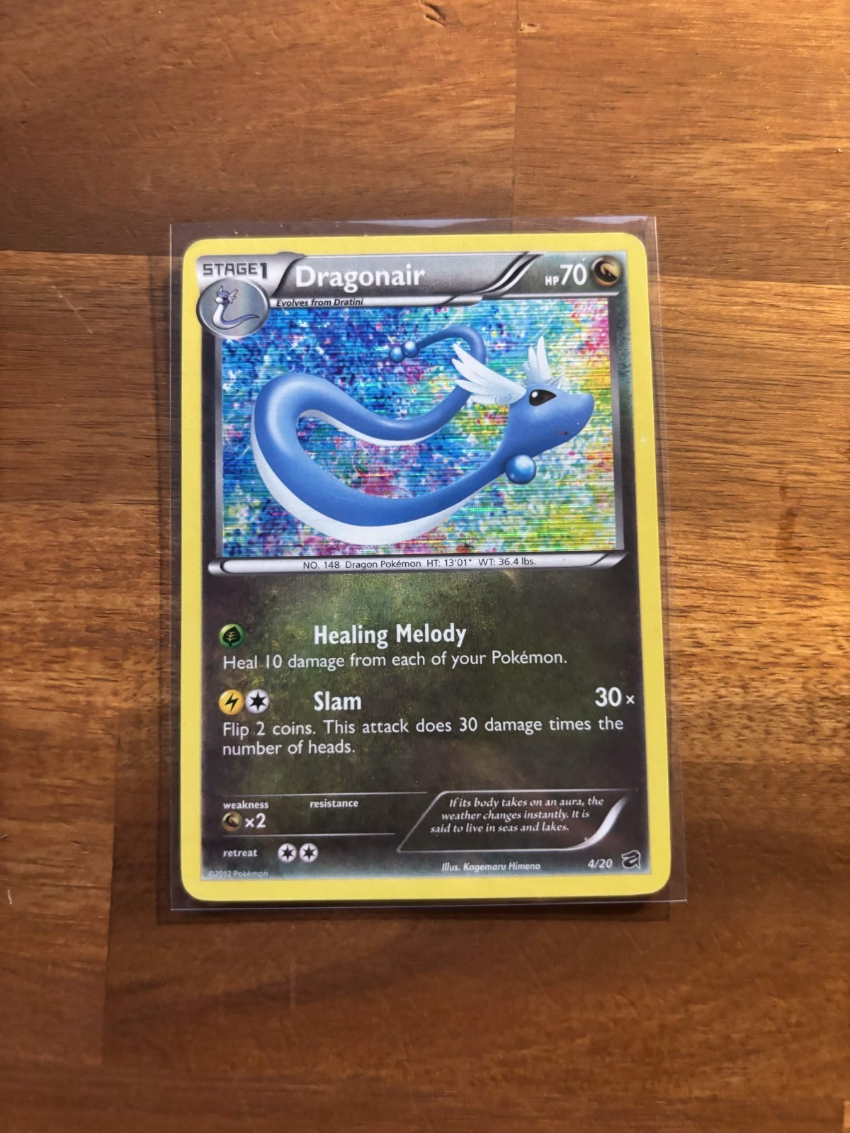 Dragonair 4/20 Holo Rare 2012 Pokemon Dragon Vault Card MP