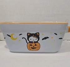 Hello Kitty by Sanrio Halloween Bread Loaf Pan Baking Dish Black Cat