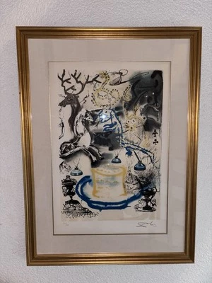 Salvador Dalí – “Who Stole the Tarts?” Gemälde Bild  - Bild 1 von 4