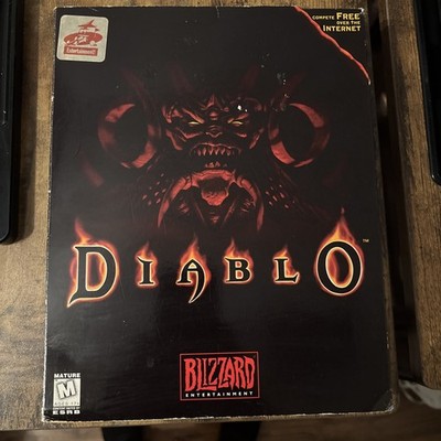 Diablo I 1 PC Big Box 1996 Blizzard Entertainment Windows 95 Vintage CIB Great