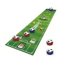 Tabletop Soccer Game with Pucks Flexible Soccer Game Mat Interactive