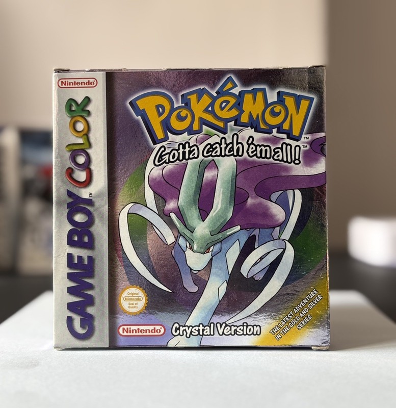 VG Pokemon Crystal Nintendo Game Boy Color - CIB Complete In Box - NEW BATTERY