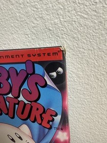 Kirby's Adventure (Nintendo NES, 1993) W/ Box Inserts TESTED & SAVES - NO MANUAL