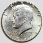 1968-D 50c Kennedy 40% Silver Half Dollar Uncirculated - RAW - Nice Coin