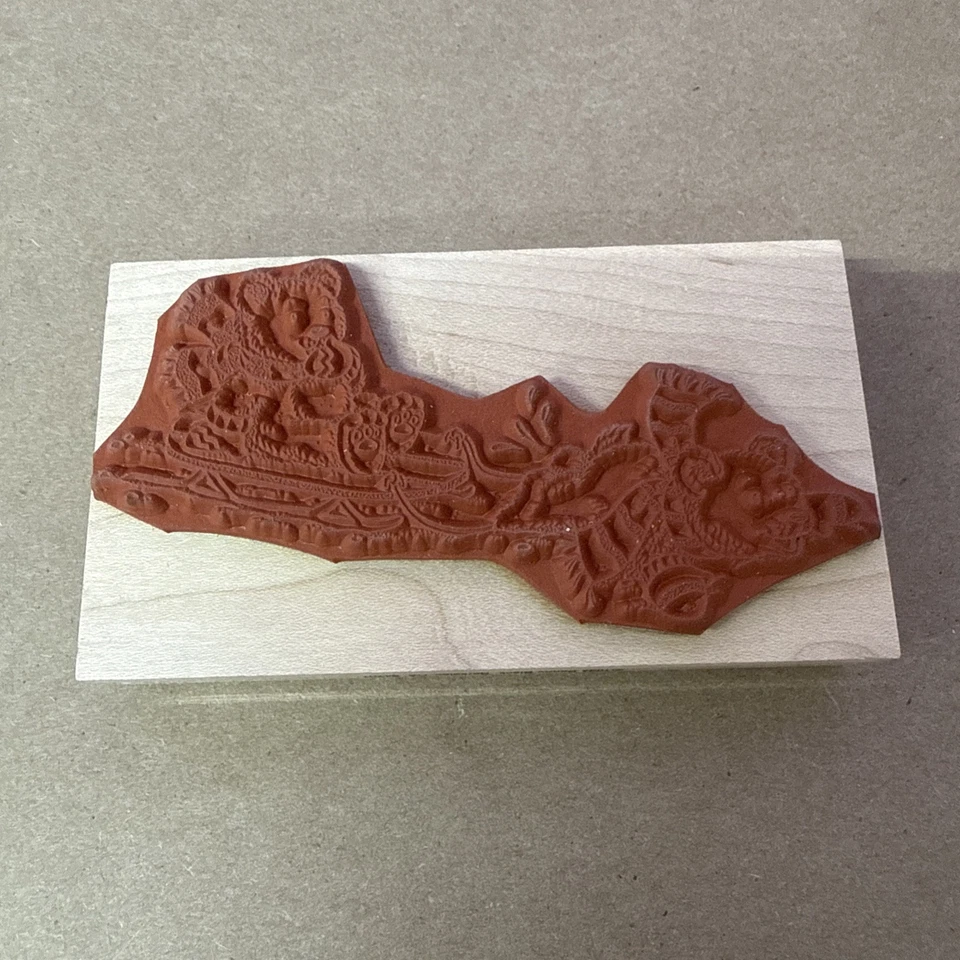 Sello negro Penny. Peluches de trineo. Sello de Navidad. Sello de invierno. Sello de oso Foto 4 de 4