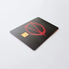 V for Vendetta Card Skin – Premium Vinyl Sticker with Red V Symbol Small Chip