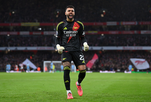 🧦 Arsenal Adidas Goalkeeper M Sock sleeves Tiro 24/25 Kitroom Player Issue Raya - Picture 6 of 6