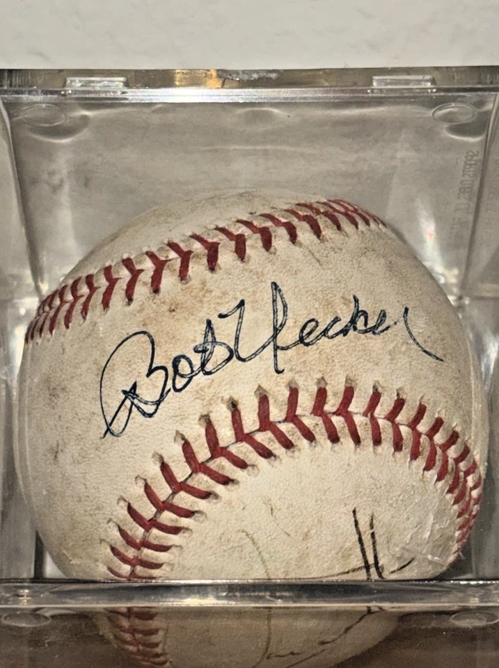 Bob Uecker Signed Autographed Official Rawlings MLB BP Baseball w/ Larry Walker - Image 3 of 4
