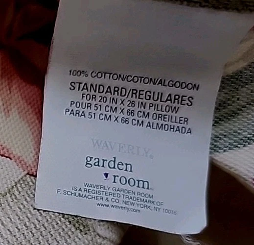 Waverly Shams, Almohada Decorativa Isla Paraíso Floral Volantes Hibisco Trópica Foto 2 de 4