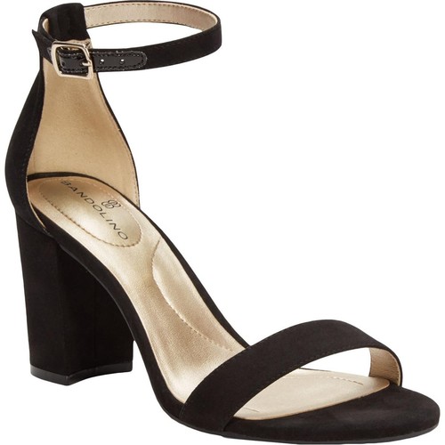 Bandolino Womens Armory 2 Black Heel Sandals Shoes 7 Medium (B,M) BHFO 8237