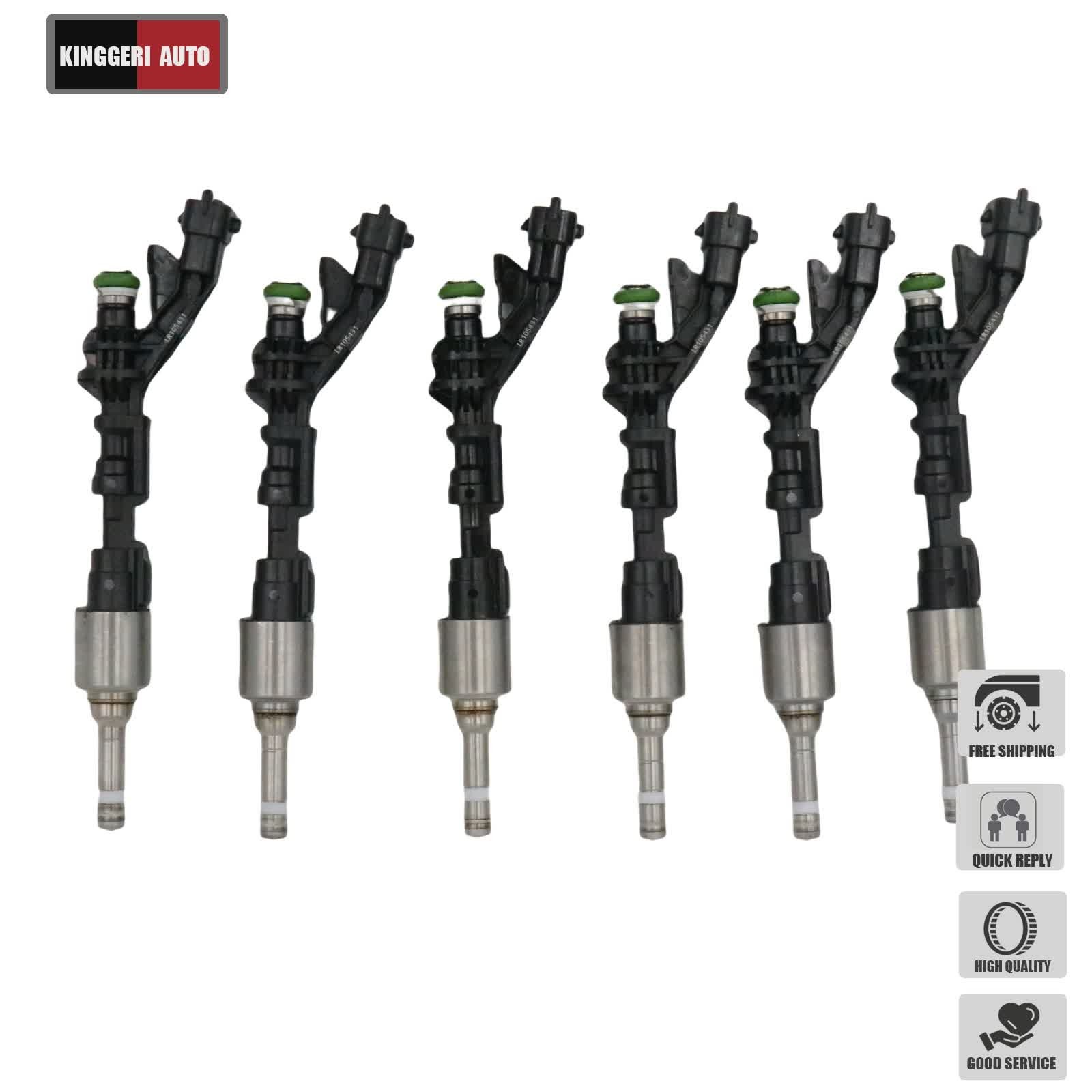 6X Fuel Injector For 2014-2019 Land Rover Range Rover Base HSE 3.0L V6 LR105431