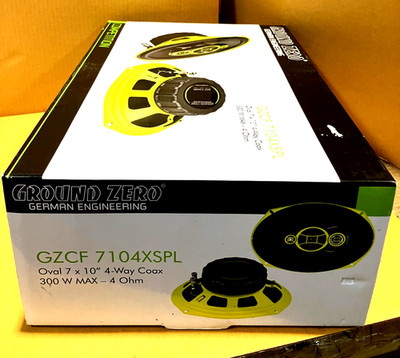 Ground Zero GZCF 7104XSPL Oval 7x10 4 way coax 300 watts max