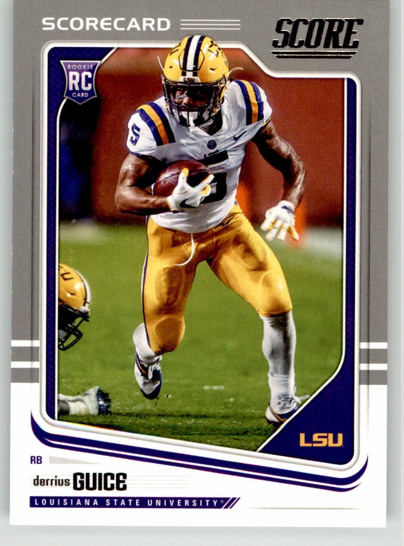 Derrius Guice 2018 Score Scorecard 360 LSU Tigers Rookie