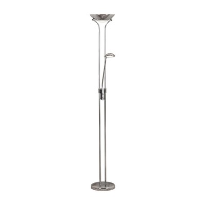 Mutter und Kind LED verchromt freistehende Stehlampe Lounge Leselampe