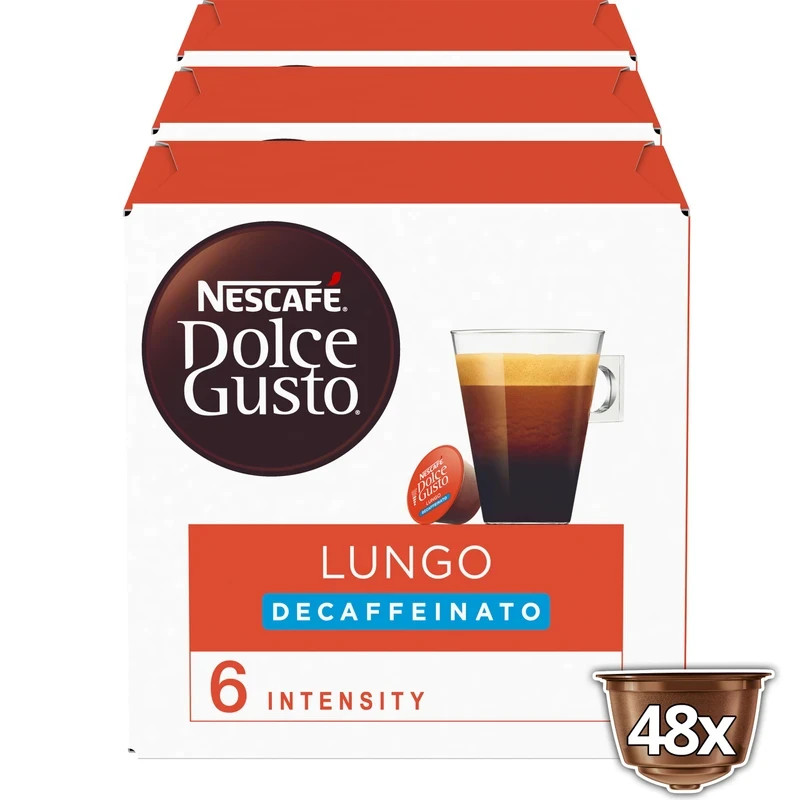 Nescaf&eacute; Dolce Gusto Lungo Decaffeinated Coffee 48-pack Sealed Ships From USA