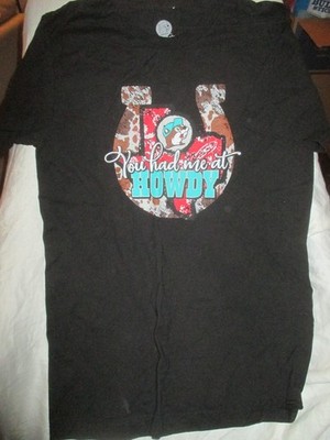 Bucees Shirt Mens Medium You Had Me at Howdy Texas Black Gas Station Travel Road