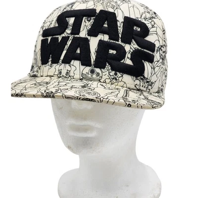 Star Wars Hat Snapback Embroidered Logo Character Print Cap Adjustable Cap - Image 1 of 4