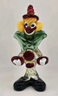 Italian Murano Art Glass Hand Blown Circus Clown Figurine Statue