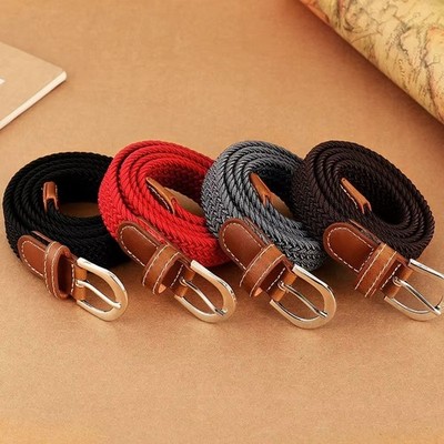 Elastic Fabric Braided Belt,Enduring Stretch Woven Belt for Unisex Men/Women/Jun