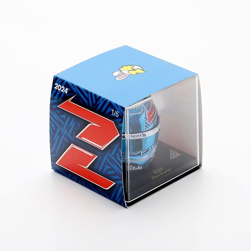 SPARK 1:5 2024 British Grand Prix Zhou Guanyu Helmet Model Collection - Picture 15 of 15