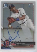 2018 Bowman Chrome Prospect Refractor 206/499 Antoni Flores #BCPA-AF Auto qf6