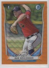 2014 Bowman Prospects Chrome Retail Orange Wave Refractor Gus Schlosser 2vk