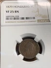 Honduras 1879 - 1 Centavo NGC Graded VF25 BN SKU# 34670