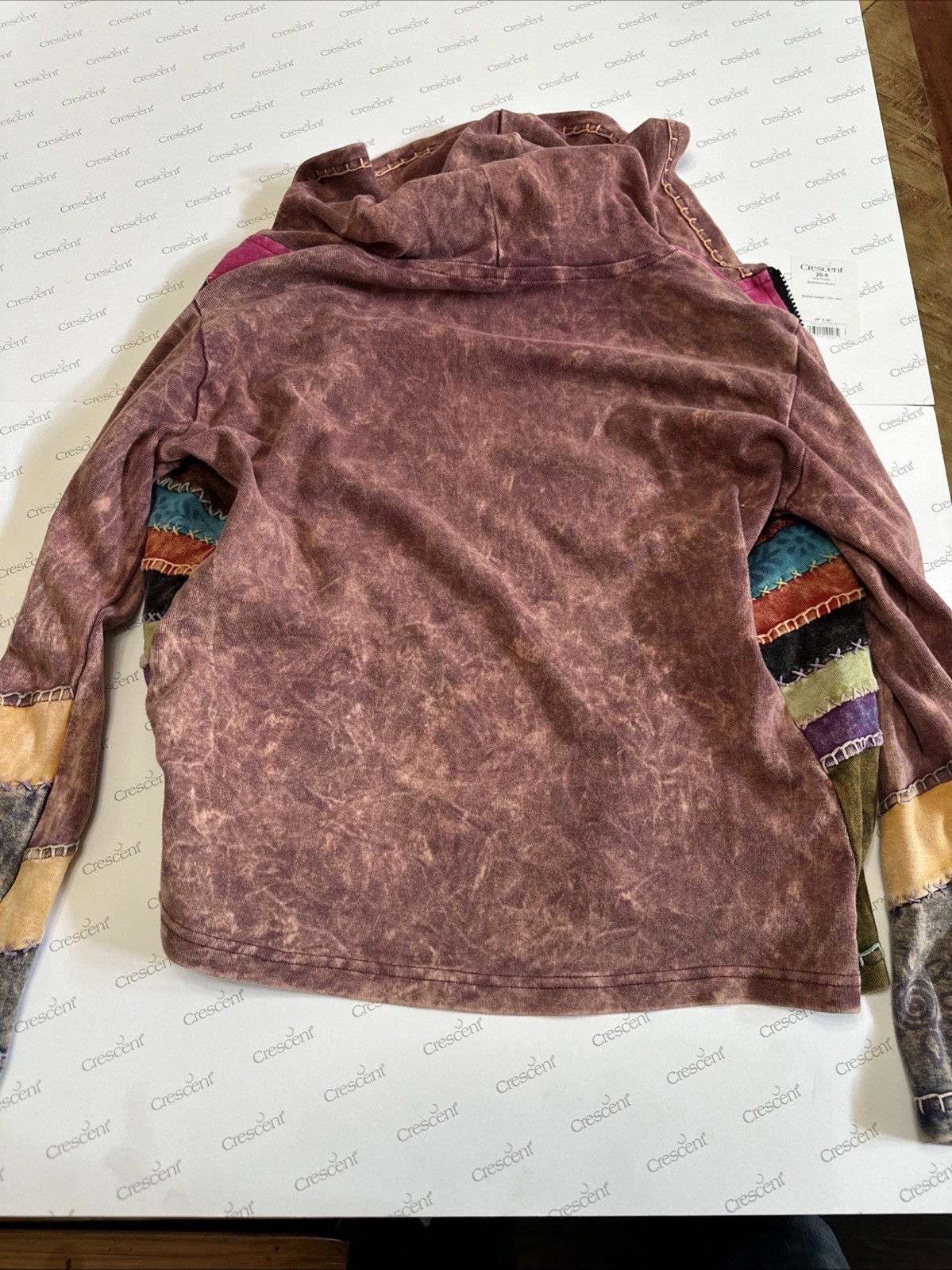 Women’s Small multicolored, patchwork, cotton, zi… - image 7