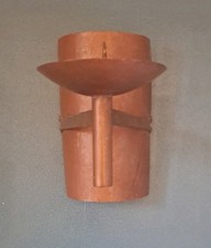 Candelabro da parete design art deco/bauhaus, fatto a mano, pezzo unico, rame, loft,