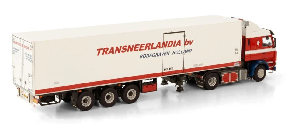 WSI, SCANIA 113 Topline 4x2 con rimorchio refrigerato TRANSNEERLANDIA, 1/50, ... - Immagine 3 di 3