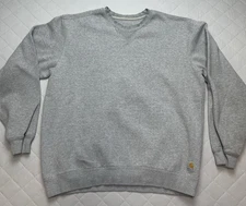 Carhartt Sweatshirt Mens Large K124 Crewneck Midweight Pullover Gray Workwear