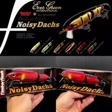 Evergreen Timber Flash Noisy Dachs “Big Bite Red” 180 WakeBait 7.08” 2.2 Oz 