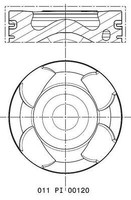 Mahle 011 Pi 00120 000 Kolben FüR Opel