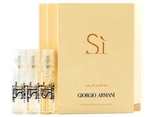 GIORGIO ARMANI SI EDT 1.5ml .05fl oz x 3 PERFUME SPRAY SAMPLE VIALS