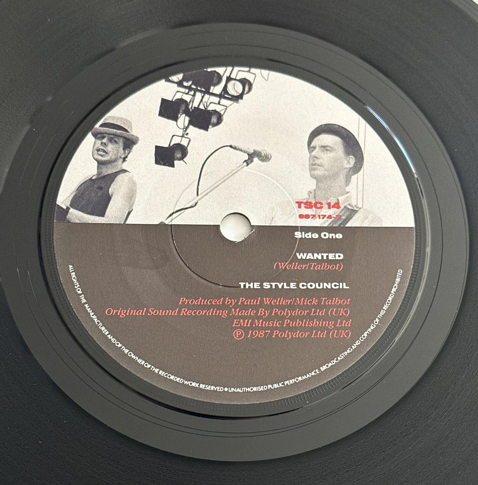 The Style Council Wanted Or Waiter, There's Some Soup In My Flies UK 7" 1987 NM - Image 4 of 4