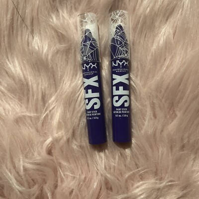 (2)NYX Professional Makeup SFX Paint Stick Purple Night Terror 0.11oz B13