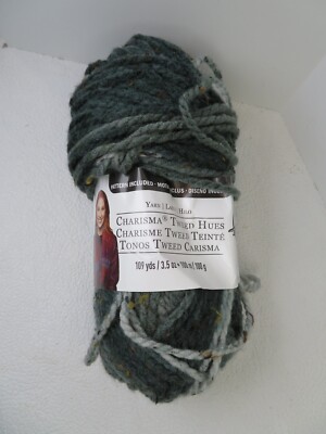 Charcoal TS01 Loops Threads Charisma Tweed Hues Yarn Gray 3.5 oz 109 yd