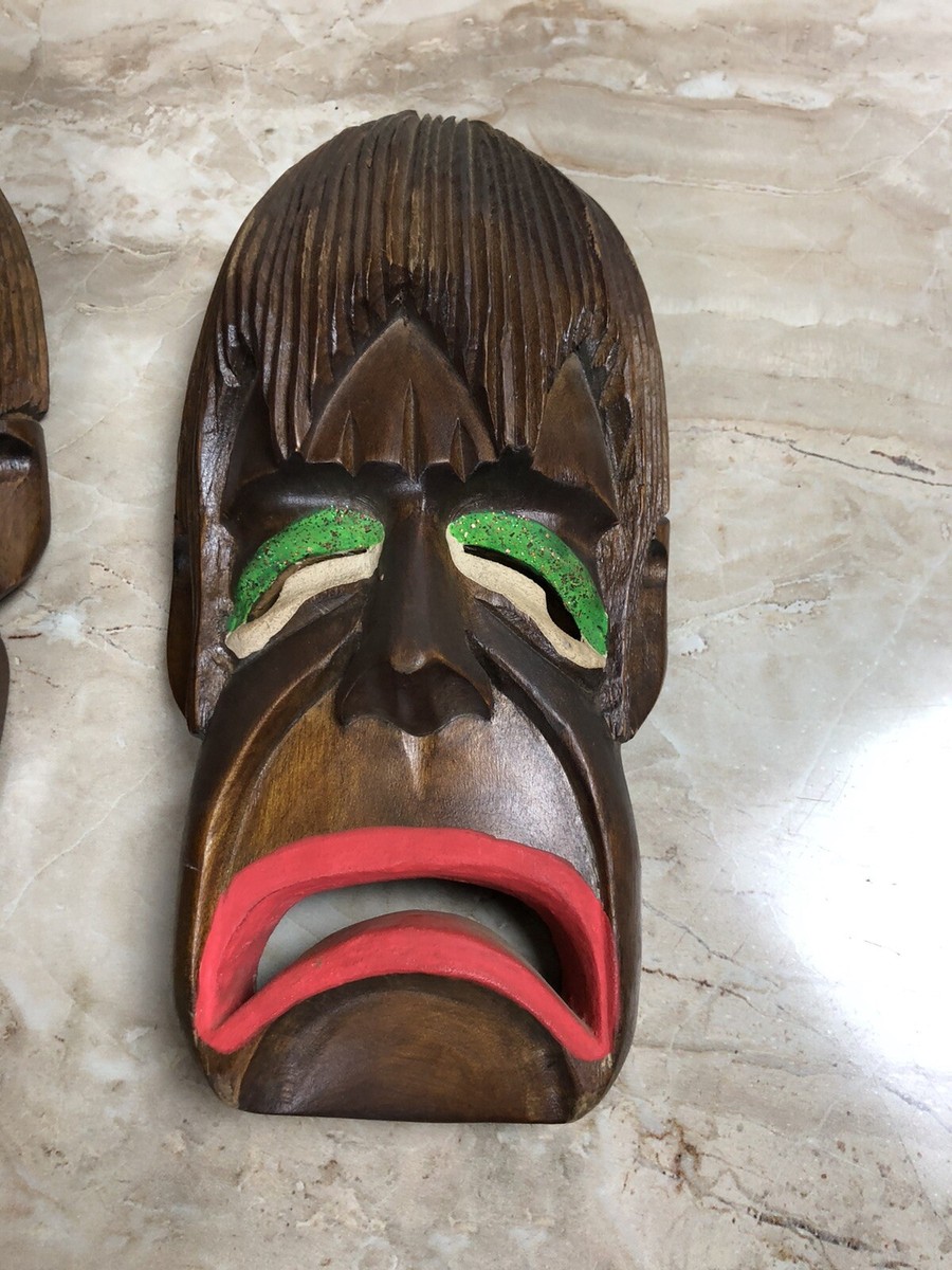 ビンテージ　タンザニアハンドメイド木製マスク　B Collectible African Masks (1900-Now) | eBay