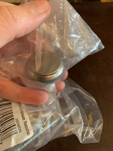 CABINET KNOBS Westbury 1-3/16"dia Mushroom Satin Nickel x4pk Hardware Res 3898SN - Picture 5 of 6