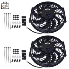 For Toyota Camry 1983 1984-15 12" Electric Radiator Cooling Fan Assembly Kit 12V