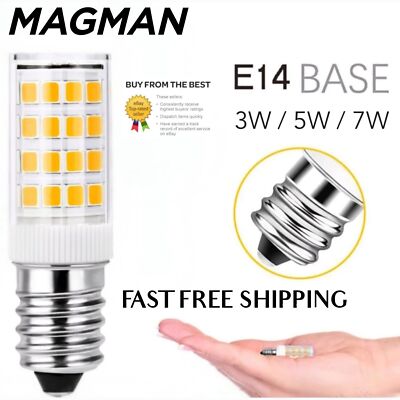 E14 LED Glühbirne 3W, 5W, 7W WARMWEISS Ersatz für E14 Halogen Kapsel Birnen