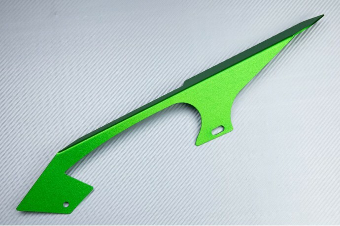 Protection chaîne moto Kawasaki ZZR 1400 anti-déraillement verte pour modèle 2012-2021