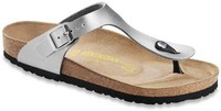 Birkenstock Gizeh Birko-flor Cork Thong Sandals - Silver (art: 043851) Birkenstock Gizeh Birko-flor Cork Thong Sandals - Silver (art: 043851)