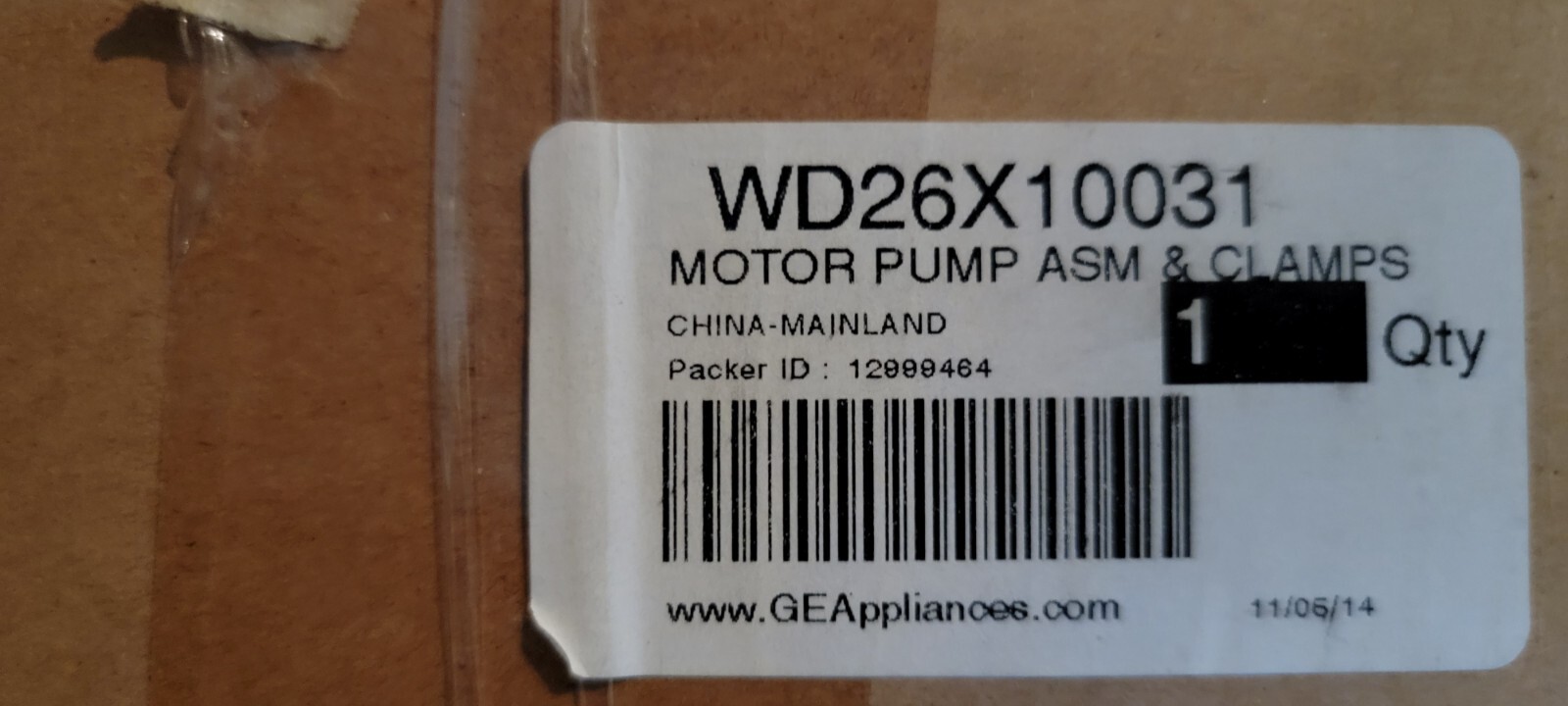 New Dishwasher Pump Motor Assembly For GE GSD2101R20BB