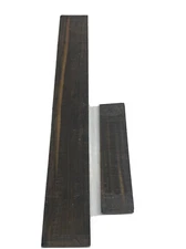 Combo Pack of Gaboon Ebony Guitar Fingerboard + Bridge Wood Blank