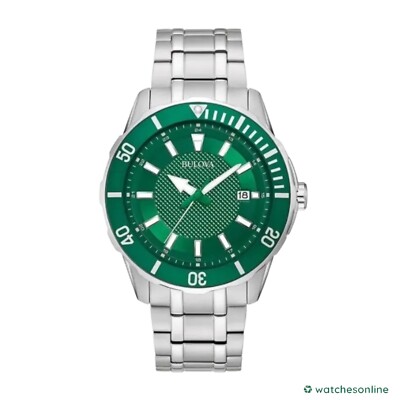 Bulova Men's Classic Sports Calendar Quartz Rotating Bezel  Watch 44mm 98B359